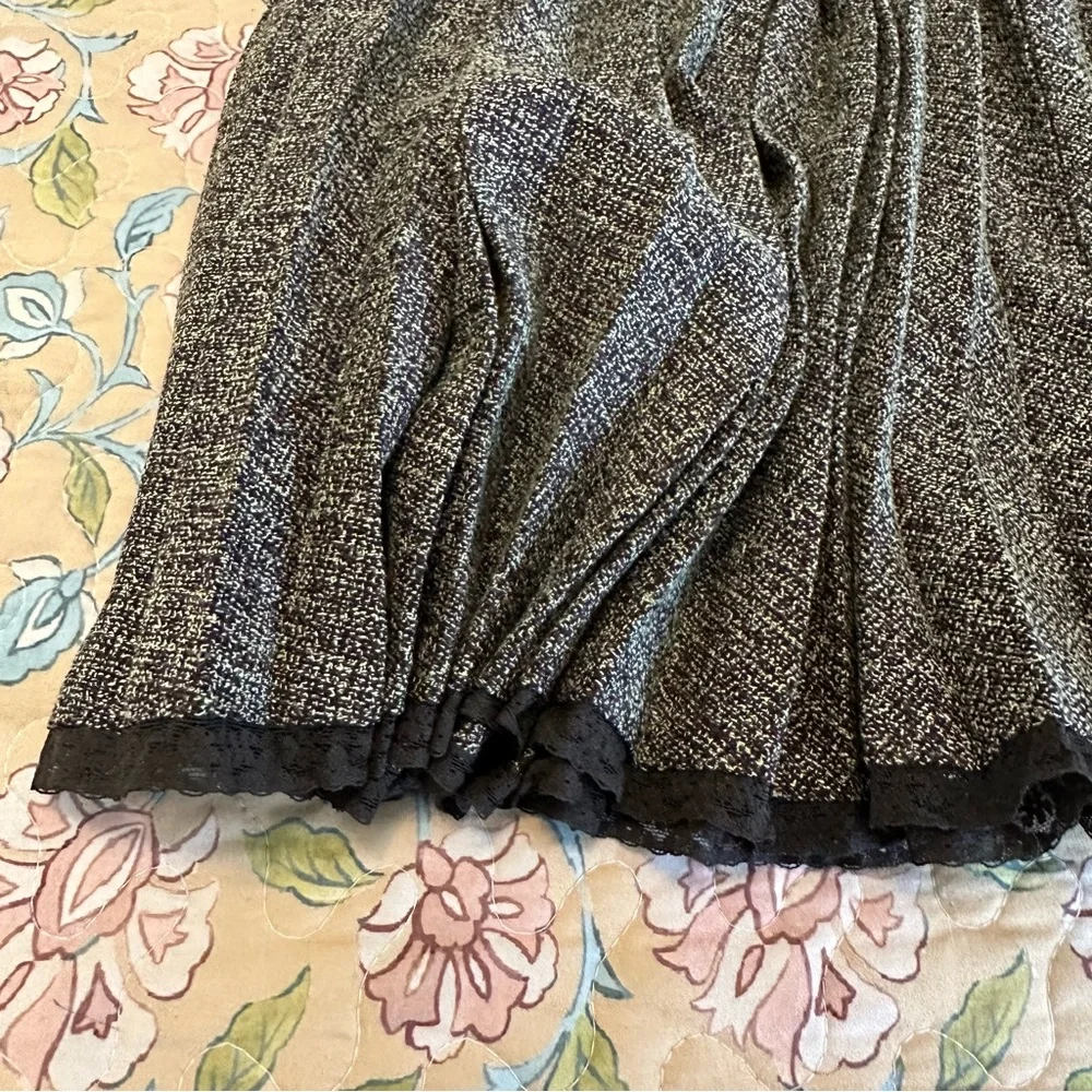 Vintage Ecologie Brown Pleated Women’s Maxi Skirt - Picture 3 of 8